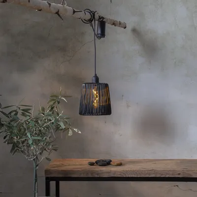 Zdjęcie produktu dla Dekoracja LED z ozdobnym abażurem TWINE na baterie