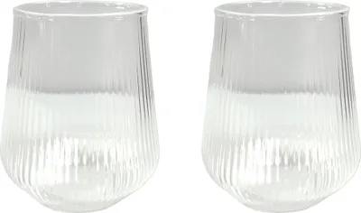Produktbild von Mulex Riffle-Glas 2er-Set Borosilikatglas Trinkgläser