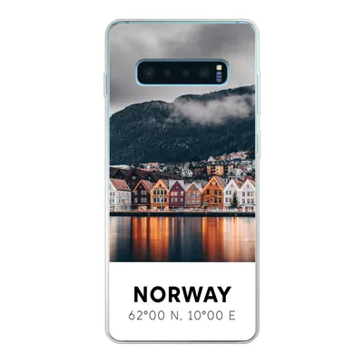 Produktbild von MuchoWow® Handyhülle Schutzhülle Hülle für Samsung Galaxy S10 Lite Norwegen - Skandinavien - Bergen - Winter Silikon Softcase Handy Hülle - Schutz