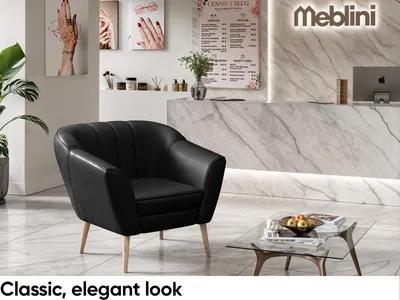 Produktbild von MEBLINI Sofa Sessel für Wohnzimmer 2er Set - Mini Lounge für zwei Personen - Sitzgarnitur - Polstergarnitur - KAIA - 1+1 - Grau Kunstleder
