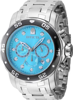 Produktbild von Invicta Pro Diver - Scuba 47560 Herren uhr - Wasserdicht - Analog - Quarzuhrwerk - Edelstahl mit blauen zifferblat - 48mm