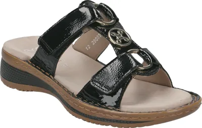 Produktbild von Ara Sandalette HAWAII 2.0, Lack/Brush, Schwarz, Damen