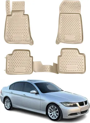 Image de 2005-2013 BMW Série 3 E90 E91 Tapis de sol TPE Beige 4 pcs