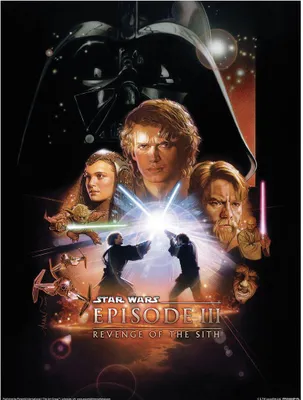 Immagine prodotto di Guerre stellari - stampato "Episodio III", Pellicola PM9758 (40 cm x 30 cm) (Bunt)