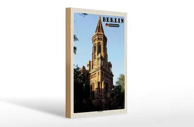 Produktbild von Holzschild Städte Berlin Deutschland Zionskirche 20x30cm