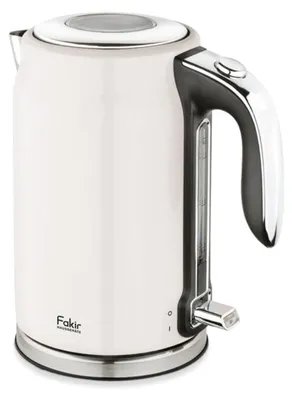 Produktbild von Fakir Adell, 1,7 l, 2200 W, Weiß, Edelstahl, Wasserstandsanzeige, Überhitzungsschutz