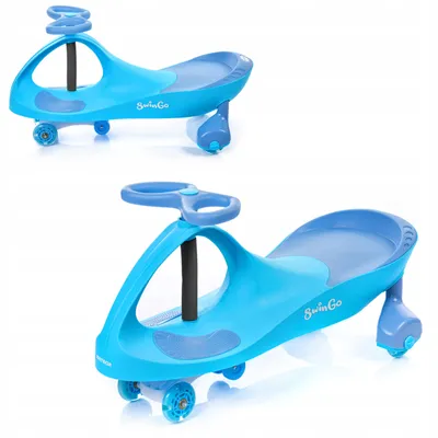 Produktbild von Meteor Swingo Schwerkraft-Laufrad für Kinder blau LED
