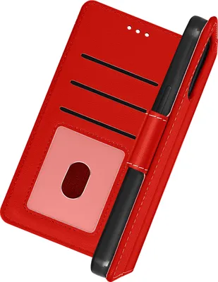Produktbild von Avizar, Klappetui mit Portemonnaie und Standfunktion für Apple iPhone 13, Rot