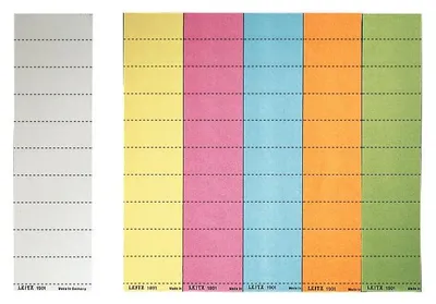 Produktbild von Leitz 1901-45 Blankoschildchen, Karton, 4zeilig, 60 x 21 mm, orange