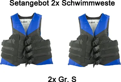 Produktbild von Setangebot 2x Waterski Schwimmhilfe Rettungsweste Wassersportweste Gr. S