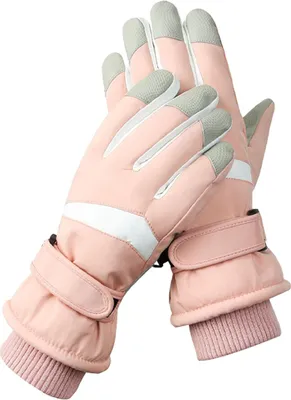 Produktbild von Damen Winter-Skihandschuhe, wasserdichte Touchscreen-Anti-Rutsch-Snowboardhandschuhe