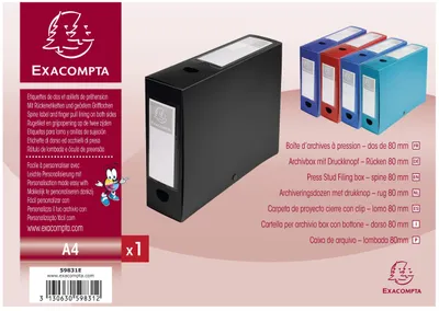 Image de Exacompta 59831E porte-document Polypropylène (PP) Noir