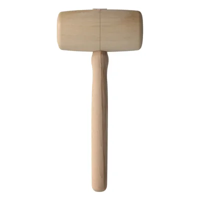 Produktbild von Cut360 Holzhammer | Weißbuche | Ø 80 mm Länge: 160 mm | 650 g | Vielseitiger Holzklopfer für Holzbearbeitung und Schnitzprojekte | Klöpfel für Zimmerleute, Tischler & Schreiner