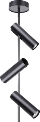 Obrázek produktu pro Nástěnné stropní bodové svítidlo kulaté trojité moderní černé na rameni 3xGU10 25W Leda Sigma Lighting