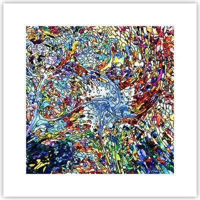 Produktbild von Poster - Poster ohne Rahmen - Abstraktion modern - 30x30 cm - Wand Bild - Wanddeko - Wandbilder - Kunstposter - Wandposter - Bilder - Kunstdruck - Wanddekoration - Wandbild - P2XAC30x30-4045