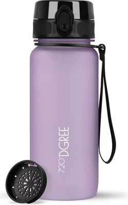 Produktbild von uberBottle softTouch Trinkflasche mit Sieb 650ml / Lilac/ 720DGREE