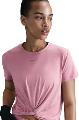 Zdjęcie produktu dla Nike W Nk One Classic Twst Ss Elemental Pink/Black Elemental Pink/Black M