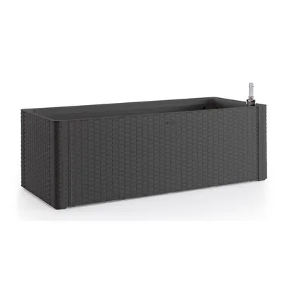 Produktbild von Selbstbewässernder Pflanzkübel Stefanplast Natural Delux Rechteckig Anthrazit 100 x 43 x 33 cm