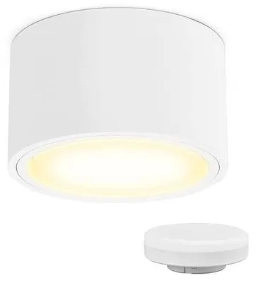 Zdjęcie produktu dla Reflektor LED sufitowy natynkowy płaski 230V GX53 6W ciepła biel 3000K