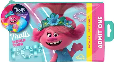 Produktbild von Trolls - Schreibmäppchen "World Tour" - PVC SG32018 (Einheitsgröße) (Bunt)