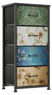 Productafbeelding van Kast met 4 lades en een vintage design