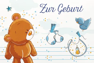 Produktbild von Geburt – Baby  -  PopUp-Card - Klappkarte mit 3D-Innenleben