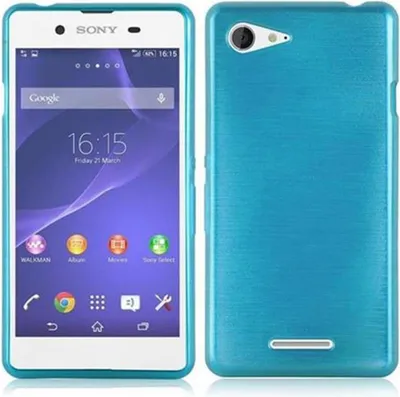 Produktbild von Cadorabo Hülle für Sony Xperia E3 Schutz Hülle in Türkis Schutzhülle TPU Silikon Etui Case Cover