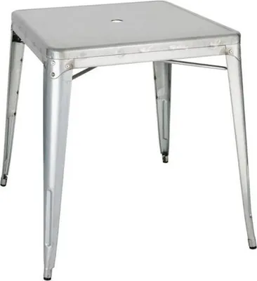 Produktbild von Bolero Bistro Tisch quadratisch aus verzinktem Stahl 668mm