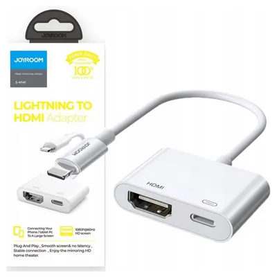 Obrázok produktu pre JOYROOM S-H141, 0,116 m, Lightning, HDMI, Samec, Samica, Priamy