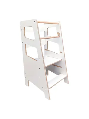 Image de Babylike Montessori Tour d’apprentissage pour enfants | Tour d’apprentissage dès 1 an | Chaise d’apprentissage | Marchepied