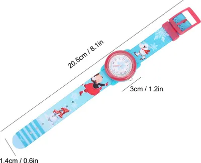 Produktbild von Kinder wasserdichte Cartoon Uhr Schneeflocke Muster Handgelenk Zeiterkennung ToolSnowflake