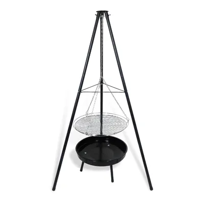 Produktbild von CCLIFE Schwenkgrill mit Grillrost Drehbar Rutschfester Grill Color:166 cm hoch, Zubehör:Mit Grillrost und Feuerschale