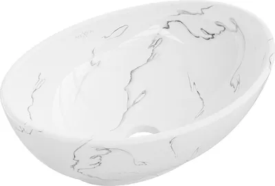 Immagine prodotto di Mexen Elza lavabo da appoggio 40 x 33 cm, pietra bianca - 21014081