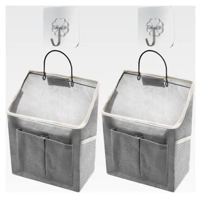 Produktbild von Hängeorganizer 2 Stück Faltbarer Wandorganizer, Hängeaufbewahrung mit Taschen für Bad, Küche, Camping