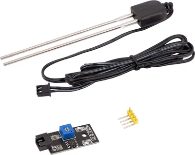Image de AZ-Delivery Capteurs Capteur d'humidité du sol, appareil de mesure de l'humidité des plantes avec sonde résistante à la corrosion compatible avec Arduino et Raspberry Pi, 1x kit