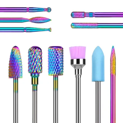 Productafbeelding van TRANKIELO® - 11-delige elektrische nagelboorset - wolfraamcarbide nagelvijlen voor manicure, pedicure en nagelreiniging