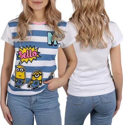 Produktbild von MINIONS Damen-T-Shirt aus Baumwolle, Kurzarmshirt, 100 % Baumwolle S