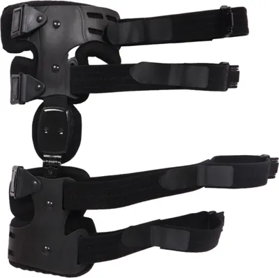 Produktbild von 1 Set Knieorthese, atmungsaktiv, zur Linderung von Knieschmerzen bei Osteoarthritis und Arthritis, zur Wiederherstellung von Meniskusverletzungen, Kniestütze für Männer und Frauen, Knieentlastung, Kniegelenkretraktor