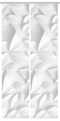 Produktbild von VISION S FLYNN Schiebegardine, halbtransparente Bambus-Optik, 260x60 cm, grau, Blätterdruck