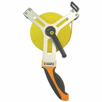 Image de Ironside 150-229 Mètre ruban ouvert 30mx15mm ruban en fibre de verre, jaune/orange/noir