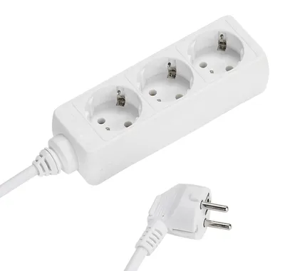 Produktbild von Steckdosenleiste mit 3 Schuko-Anschlüssen