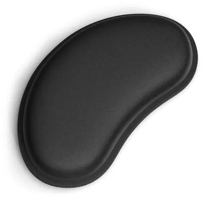 Produktbild von Handgelenkauflage Mausunterlage Mauspad - Ergonomisch - Memory-Schaum - Rutschfest - 13,5 x 7 cm - Schwarz