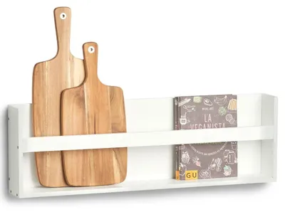 Obrázok produktu pre Nástenná polica z MDF, 80 x 10 22,5 cm , biela, ZELLER