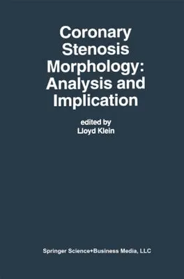 Produktbild von Coronary Stenosis Morphology: Analysis and Implication