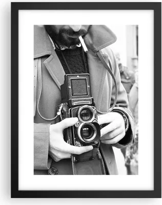 Produktbild von Gerahmtes Poster - Schwarzer Rahmen - Die Kamera Retro Vintage - 30x40 cm - Wand Bild - Wanddeko - Wandbilder - Kunstposter - Wandposter - Bilderrahmen - Bilder - Kunstdruck - P2BPA30x40-5009