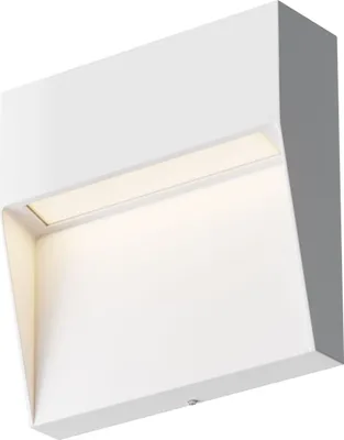 Obrázek produktu pro Venkovní nástěnná lampa LED hliníková IP54 bílá čtvercová teplá bílá 3000 K 100 lm Moderní venkovní nástěnná lampa