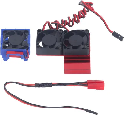 Obrázek produktu pro DC 5V RC chladič motoru s vysokorychlostním ventilátorem pro Traxxas Slash 4 × 4 VXL 1/10 auto červený