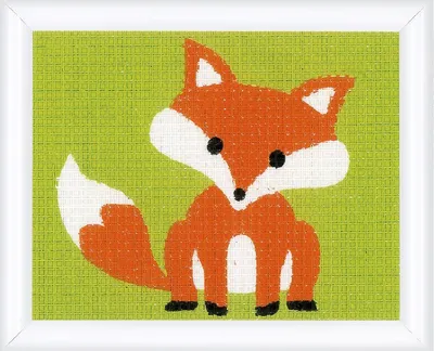 Obrázek produktu pro Vervaco vyšívací balíček "Little vixen", předkreslený vyšívací obrázek, 16x12,5cm