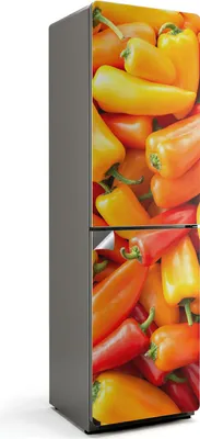 Obrázok produktu pre Pôvabná ulica s rastlinami - Nálepka na chladničku - Dekorácia na chladničku - Samolepiaca fólia na chladničku - Dekorácia do kuchyne - 60x205 cm