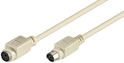 Obrázok produktu pre Goobay 50222, 2 m, 6-p Mini-DIN, 6-p Mini-DIN, Samec, Samica, Šedá